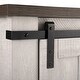 preview thumbnail 14 of 23, 47" Rustic Farmhouse Barn Door TV Stand for 55" TVs
