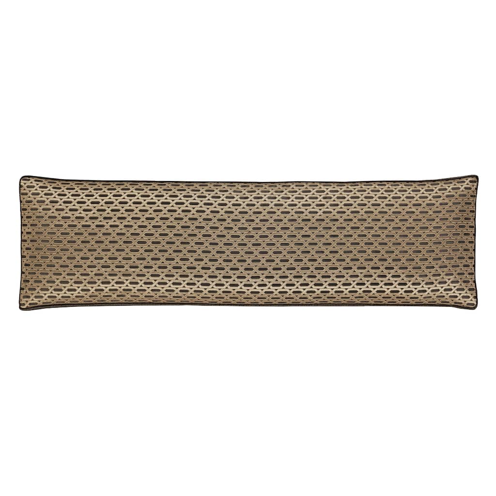 J. Queen New York Metropolitan Bronze Bolster Decorative Throw Pillow