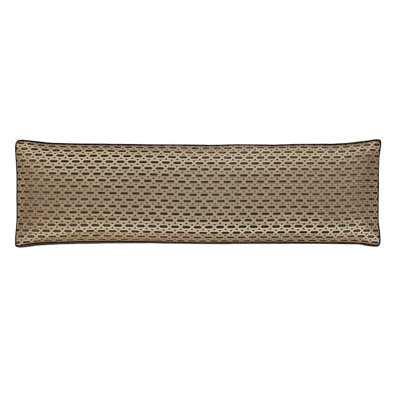 J. Queen New York Metropolitan Bronze Bolster Decorative Throw Pillow