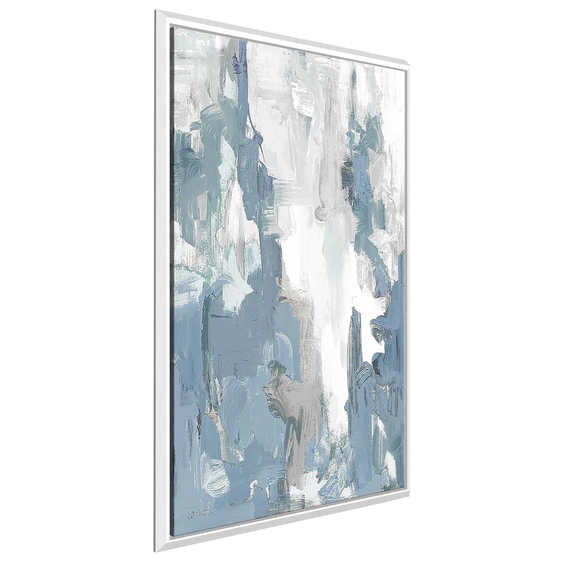 "Blue Serenade I" Print on Floating Canvas