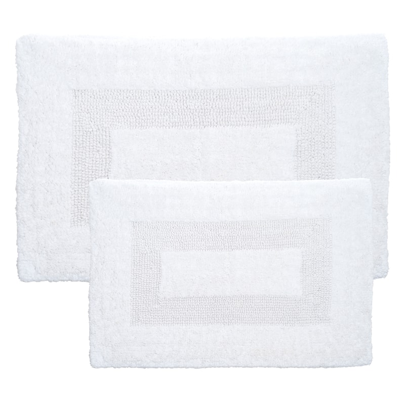 Windsor Home 100-percent Cotton 2-piece Reversible Rug Set