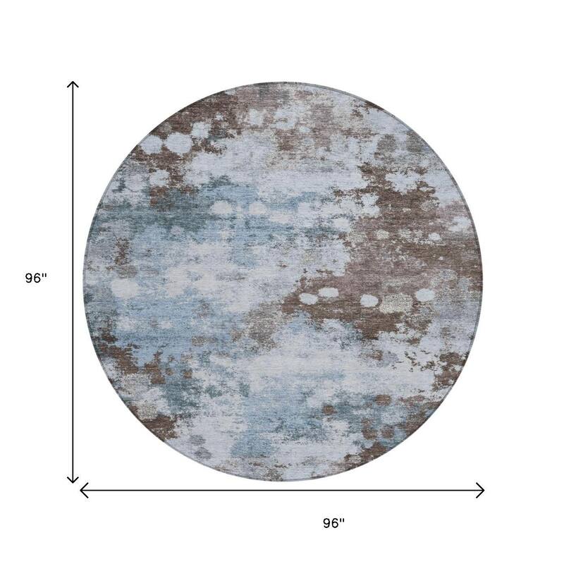HomeRoots Abstract Transitional Rectangle Outdoor Rug
