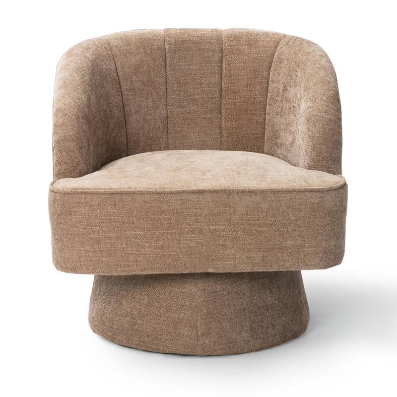 Upholstered Swivel Accent Chair Armchair, Barrel Chair, Club Chair