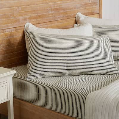 Premium Striped Microfiber Sheet Set