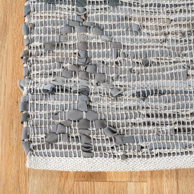 Nuloom Jasonna Leather Tribal Flatweave Area Rug