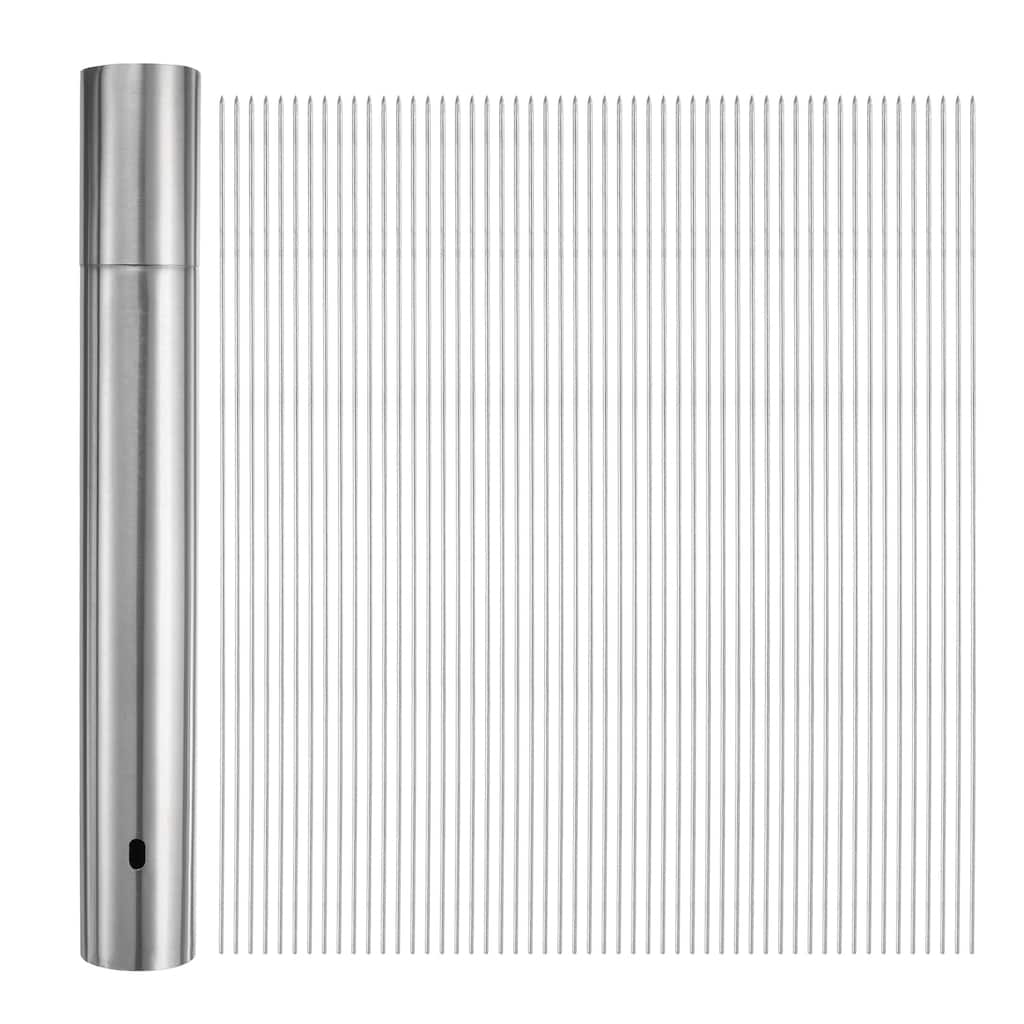 100pcs Kebob Skewers 35cm x 1.8cm Round Sticks Tube Storage - 35cm x 1.8cm