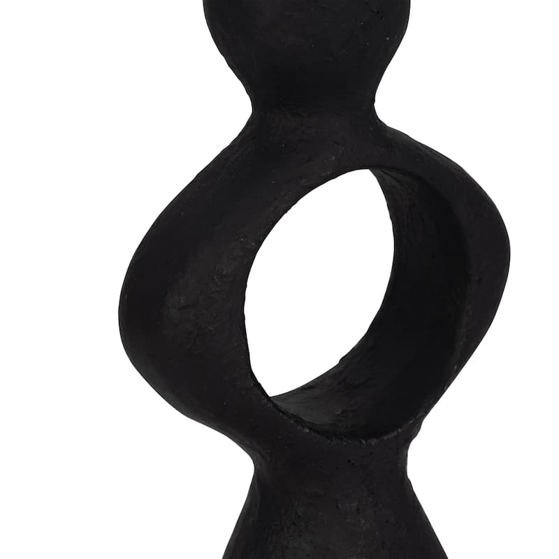 Sagebrook Home Open Cut-out Taper Holder, Black