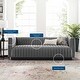 preview thumbnail 9 of 8, Silver Orchid Rosar Channel Tufted Velvet Sofa