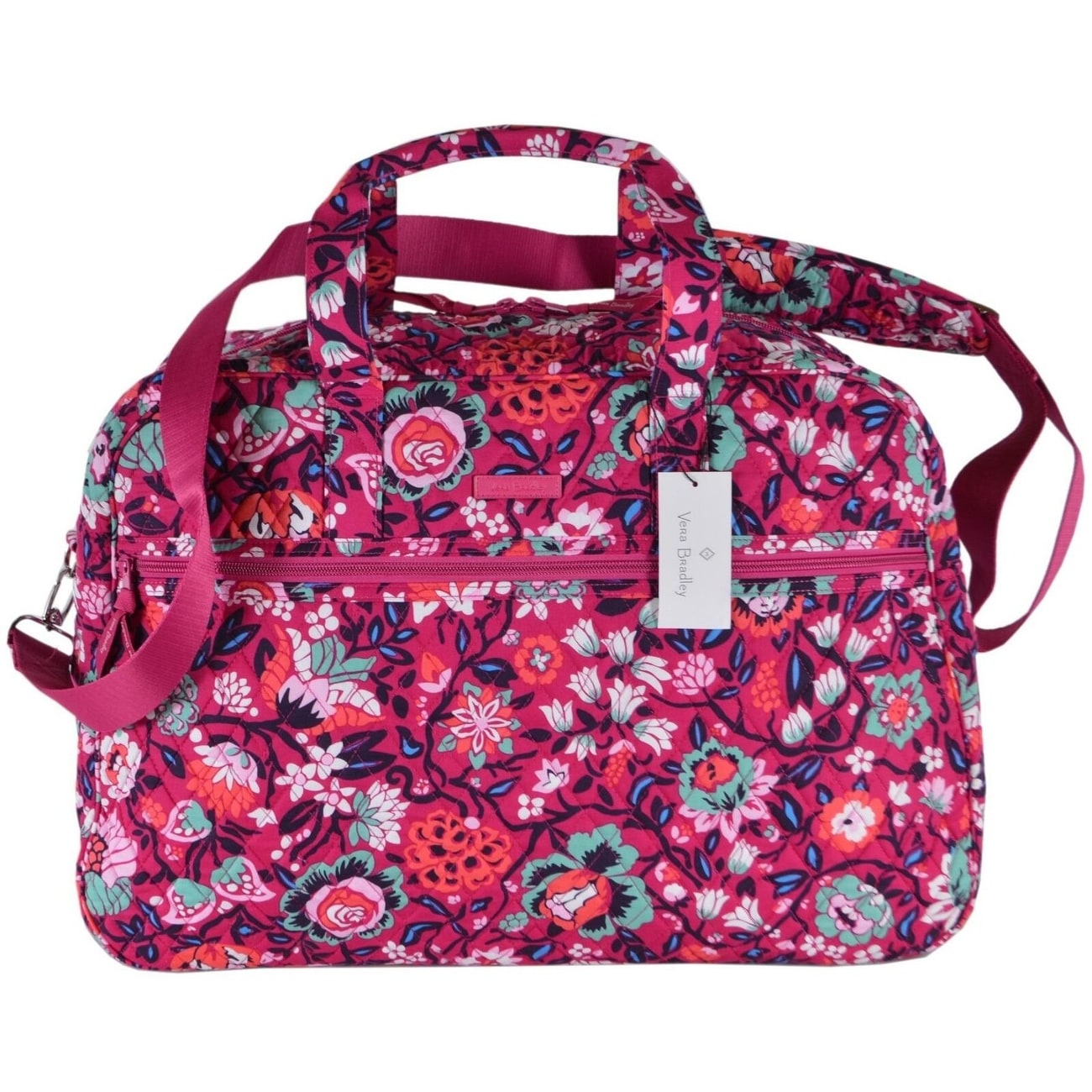 Vera bradley signature print grand traveler travel bag on sale
