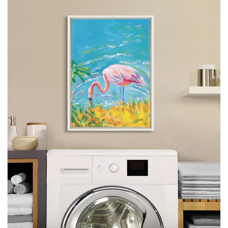 Kate and Laurel Sylvie Summer Framed Canvas by Rachel Christopoulos
