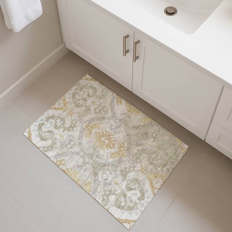 Machine Washable Indoor/ Outdoor Global Empire Chantille Rug