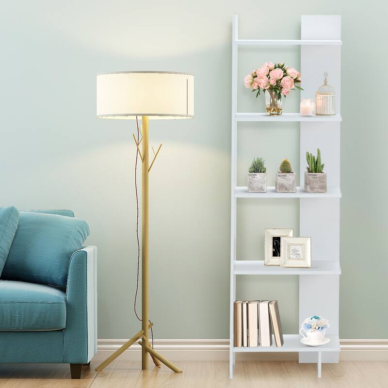 Costway Set of 2 Bookcase Storage 5-Tier Open Shelf Display Room - 2 PCS
