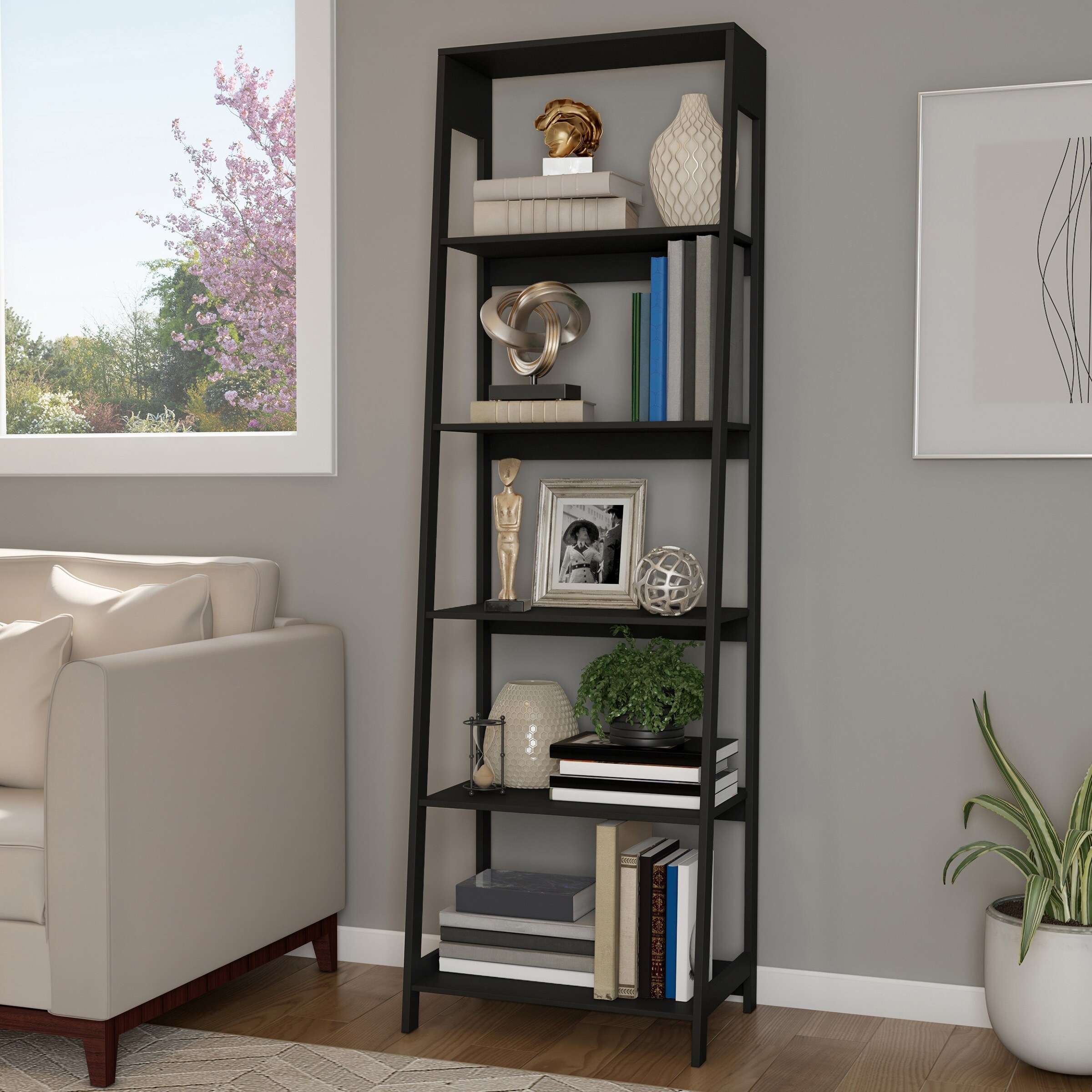 Lavish home ladder shelf discount