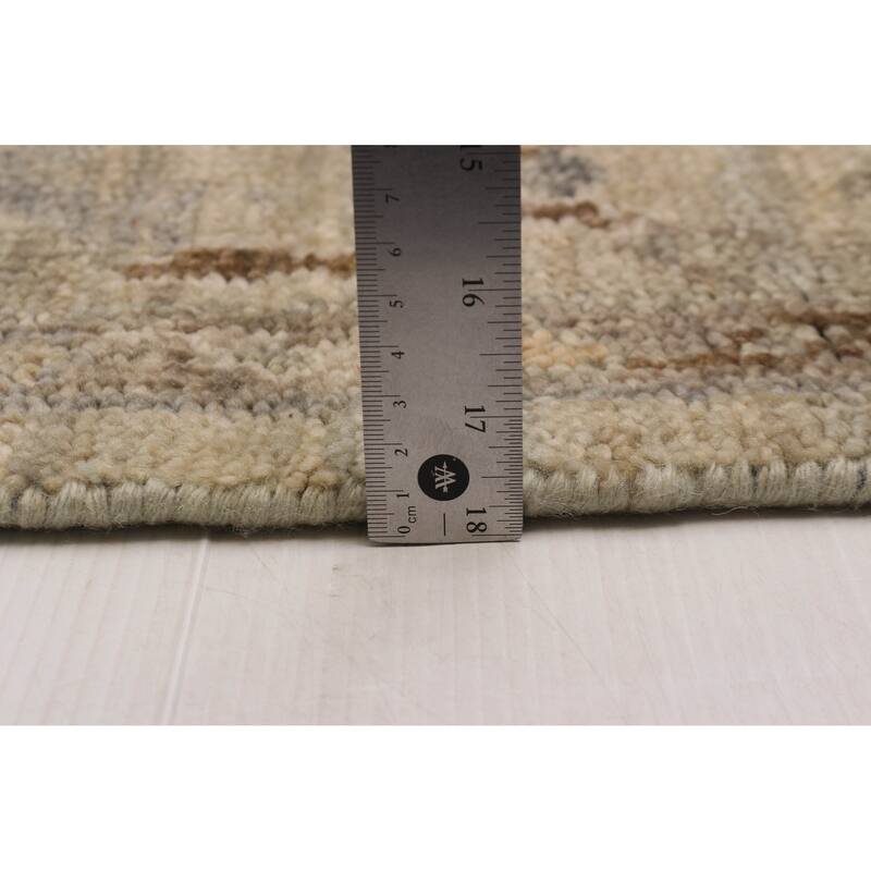 ECARPETGALLERY Hand-knotted Jules Serapi Khaki Wool Rug - 7'10 x 9'9