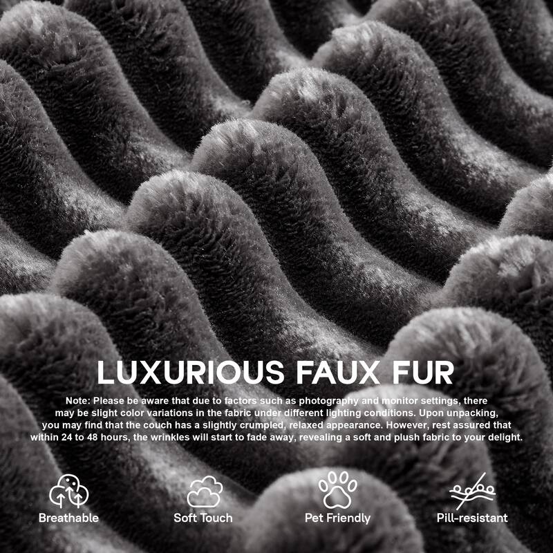 OVIOS All-Foam Cloud L-Shaped Lounger Sofa​ ​​With Ottoman​