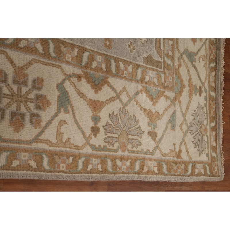 Oushak Area Rug Handmade Oriental Wool Carpet - 9'2"x 11'8"