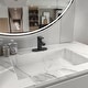 preview thumbnail 23 of 25, Vibrantbath Bathroom Sink Faucet Black Waterfall with Drain Assembly 5.18 inch