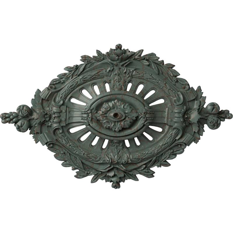 35 7/8"W x 22 1/2"H x 4 3/8"P Antonio Ceiling Medallion