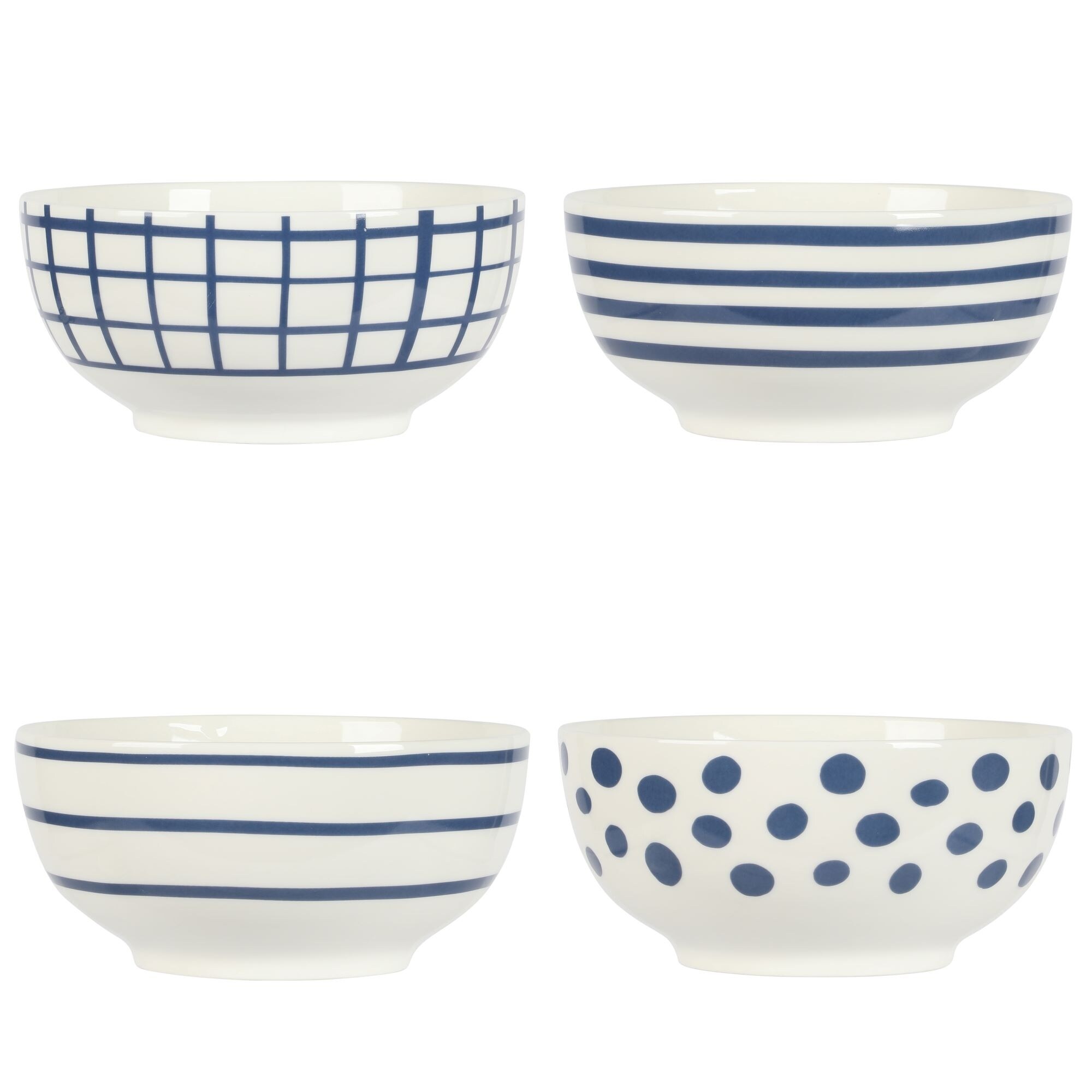 Gibson Home Seaboard Decorated White and Blue Porcelain Plates and Bowls Dinnerware Set Bed Bath Beyond 40110020