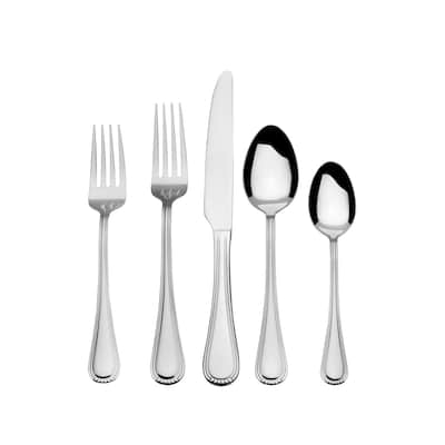 Mikasa Gourmet Basics Barletta 20 Piece Stainless Steel Flatware Set
