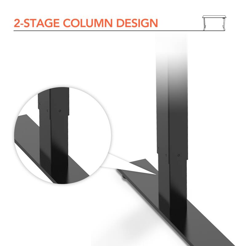 FLEXISPOT 55 x 28 Home Office Standing Desk Electric Height Adjustable Desk with LED Memory Control