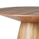 preview thumbnail 15 of 24, Fynix Modern 47" Solid Ash Wood Veneer Round Top Dining Table for Dining area, Kitchen, or Office Spaces