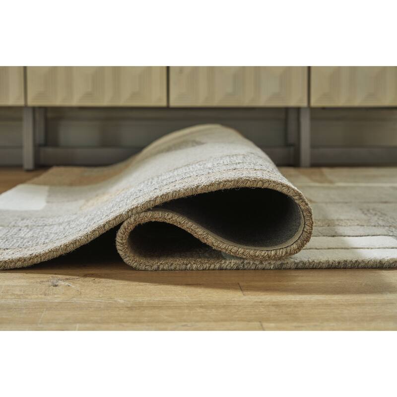 Signature Design by Ashley Abbotton Taupe/Gray/Brown Rug