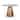 Allyson Round Medium Brown w/ Pink Marble Pedestal Dining Table - 42.0L x 42.0W x 30.0H