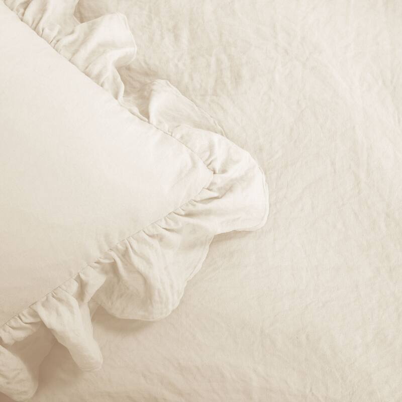 Lush Decor Reyna Ruffled Shabby-chic Comforter Set