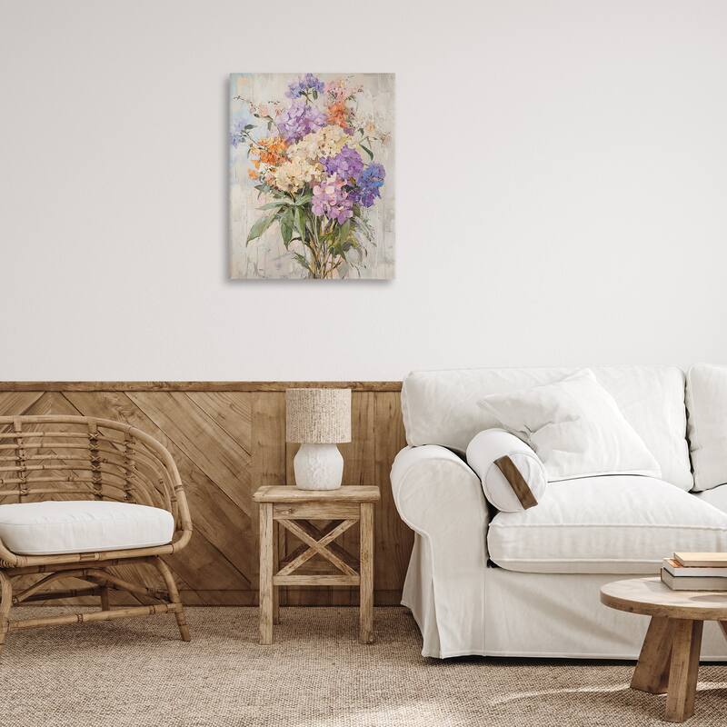 Stupell Abstract Hydrangea Clusters Canvas Wall Art Design By Franklyn Gregory