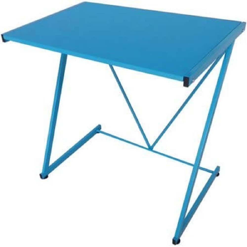 Urban Shop Aqua Versatile Writing Computer Desk, Z Shaped Laptop Table