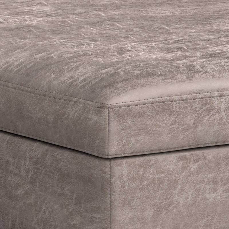 XL Square Coffee Table Storage Ottoman