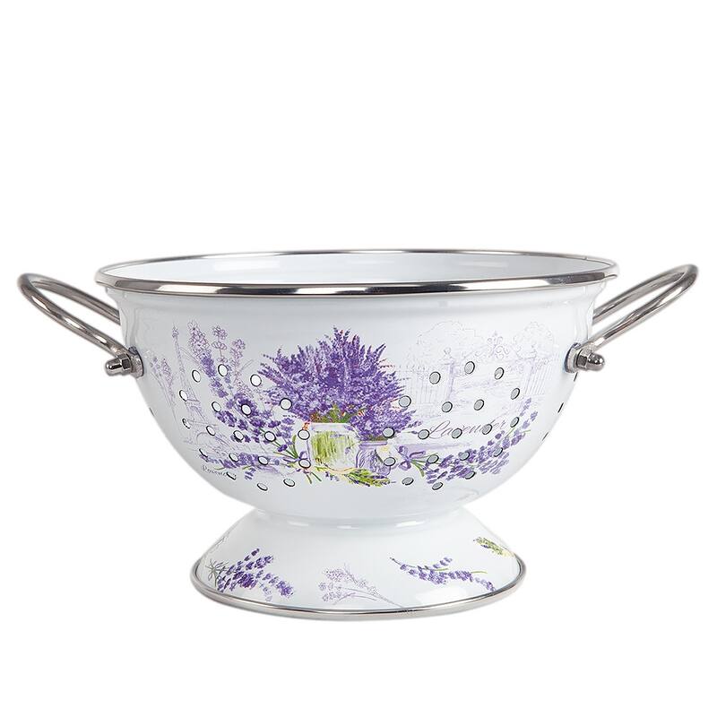 STP Goods 2.6 Qt Enameled High Quality Versatile Colander - 2.6Qt