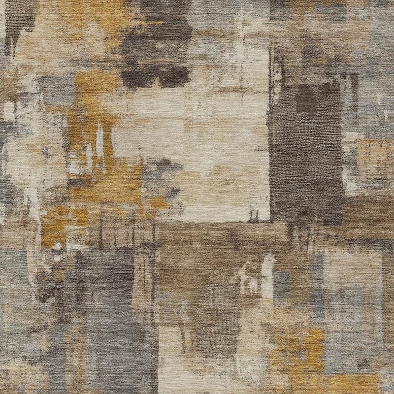 HomeRoots Abstract Transitional Rectangle Outdoor Rug - 9' X 12'