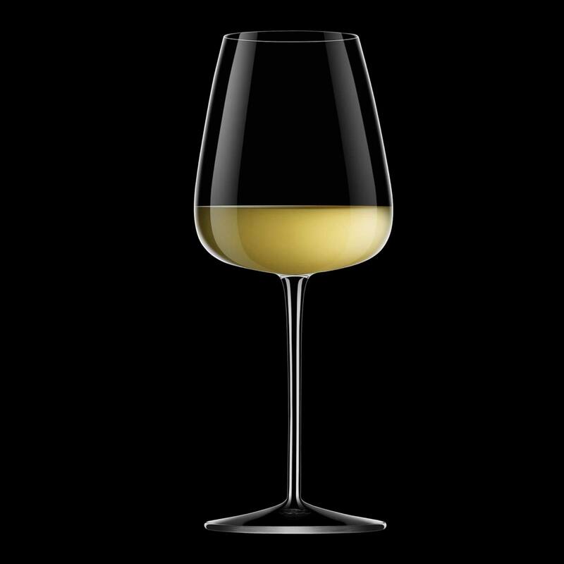 Luigi Bormioli Set of 4 Talismano Chardonnay Grand Cru White Wine Glasses - 18.5 oz.