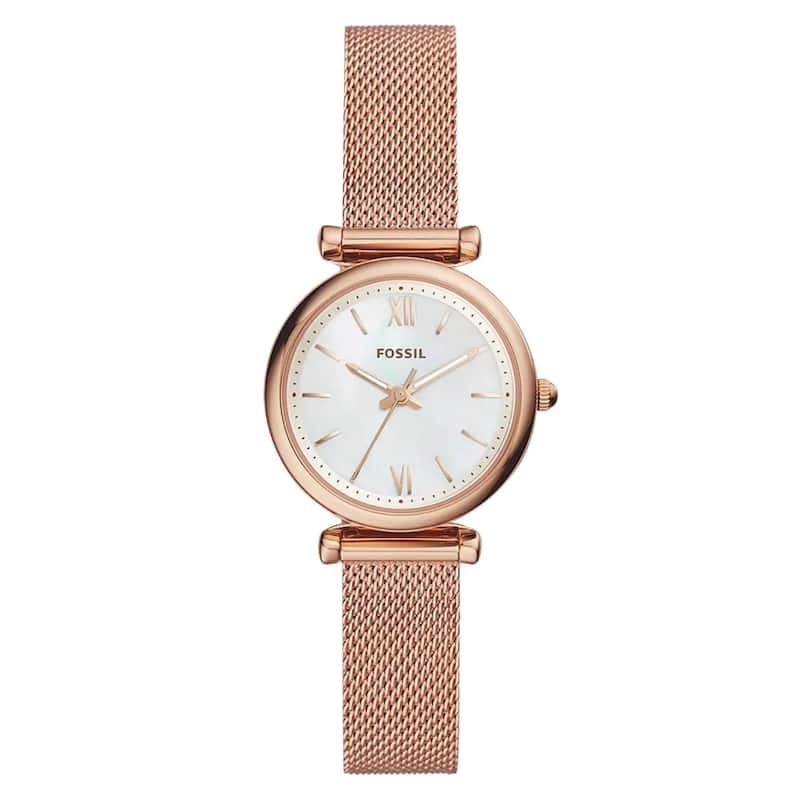 Fossil Women's Carlie White Dial Watch - ES4433 - One Size