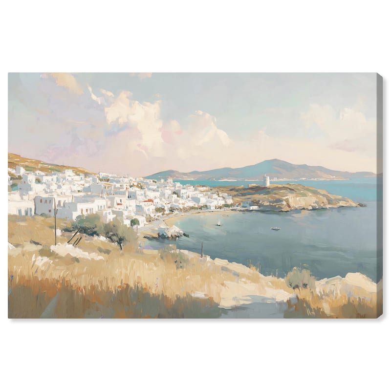 Sunrise Greece Canvas by Art Remedy, Gallery Wrapped - 15" x 10"