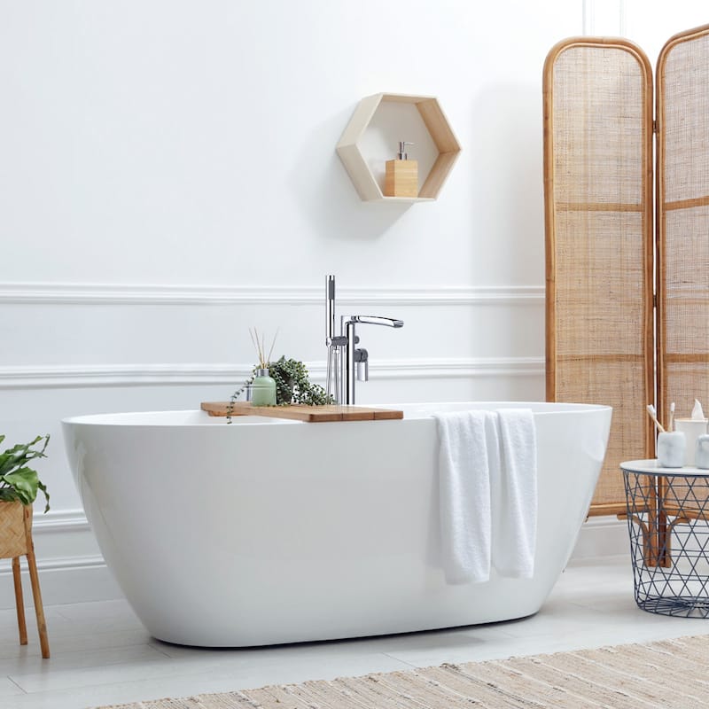 WOWOW Single Handle Freestanding Tub Faucet with Hand Shower