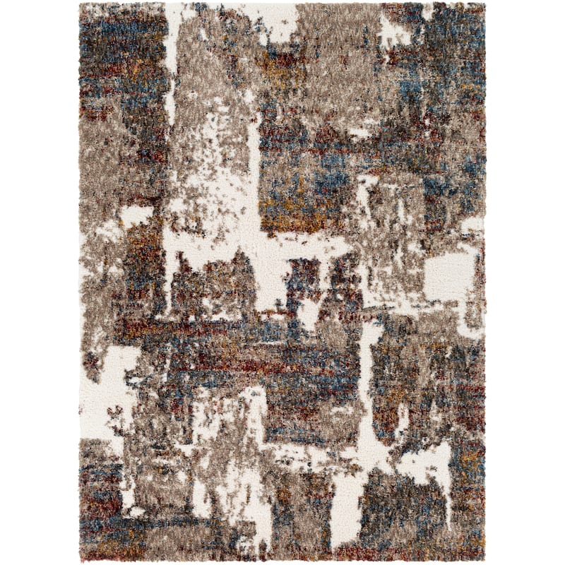 Livabliss Bohemian & Eclectic Celestial Shag Abstract Area Rug