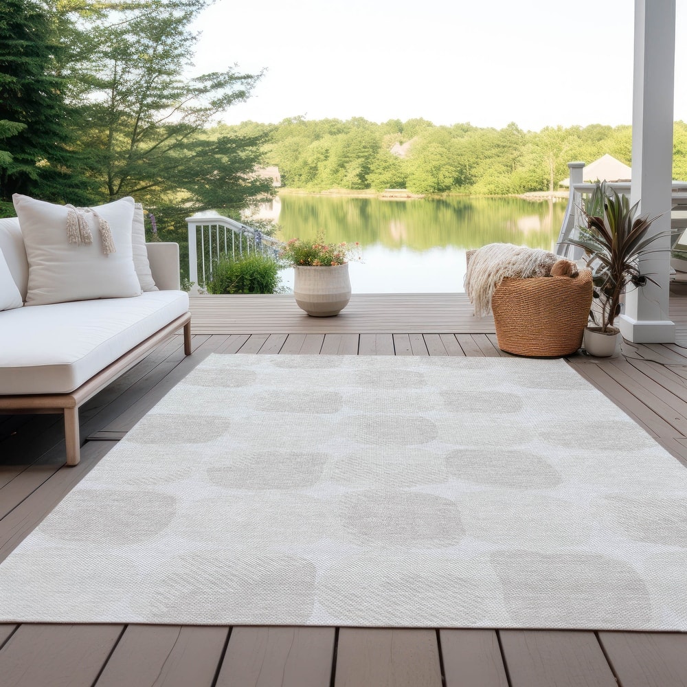 Machine Washable Indoor/ Outdoor Chantille Modern Puffy Rug