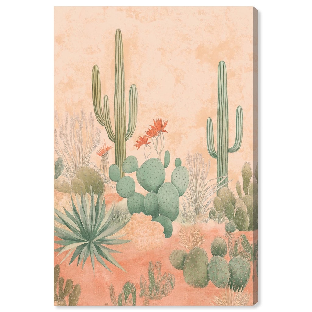 Cactus Ballet Canvas by Art Remedy, Gallery Wrapped