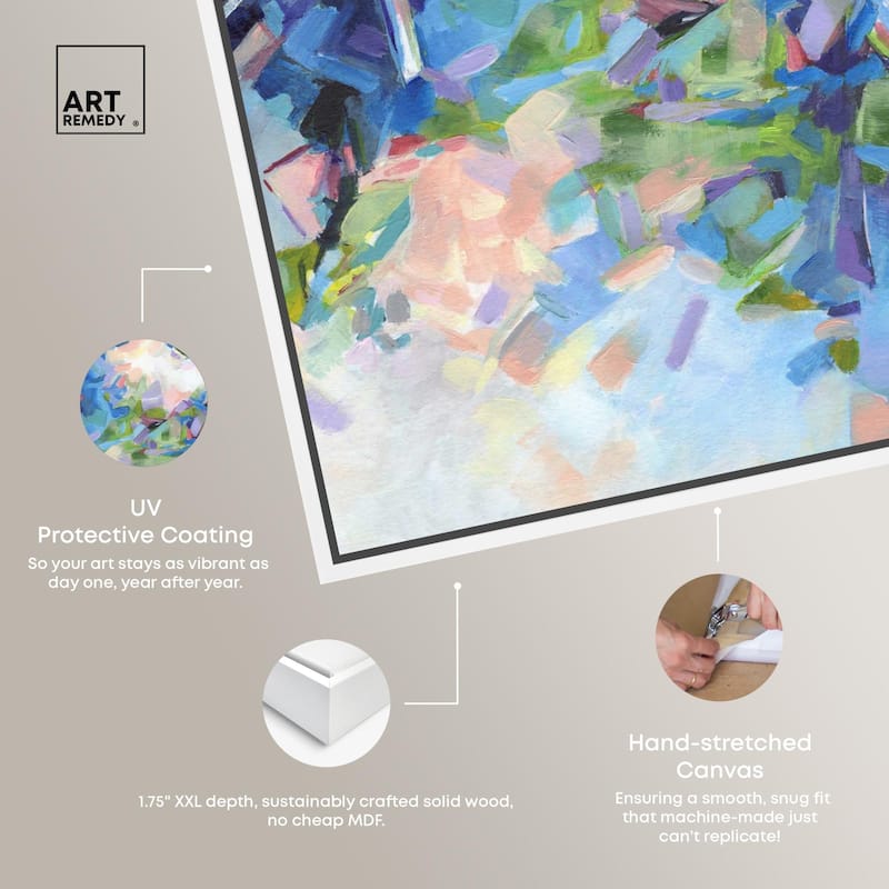 Blue Botanicals Canvas by Art Remedy
