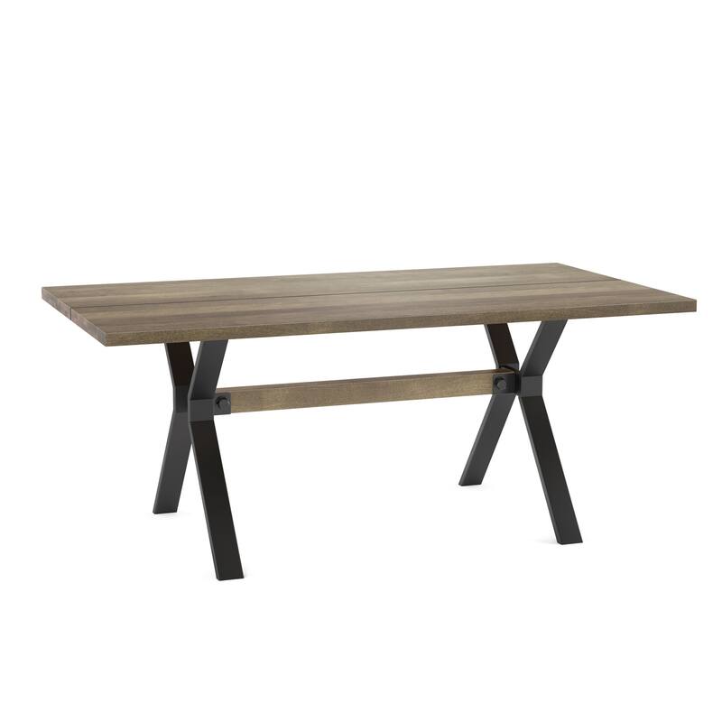 Amisco Leonie Table and Hadley Chairs 7-Piece Dining Set