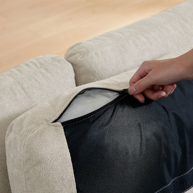 "102.56" Wide Reversible Sectional Sofa with Corner Lounge Seat