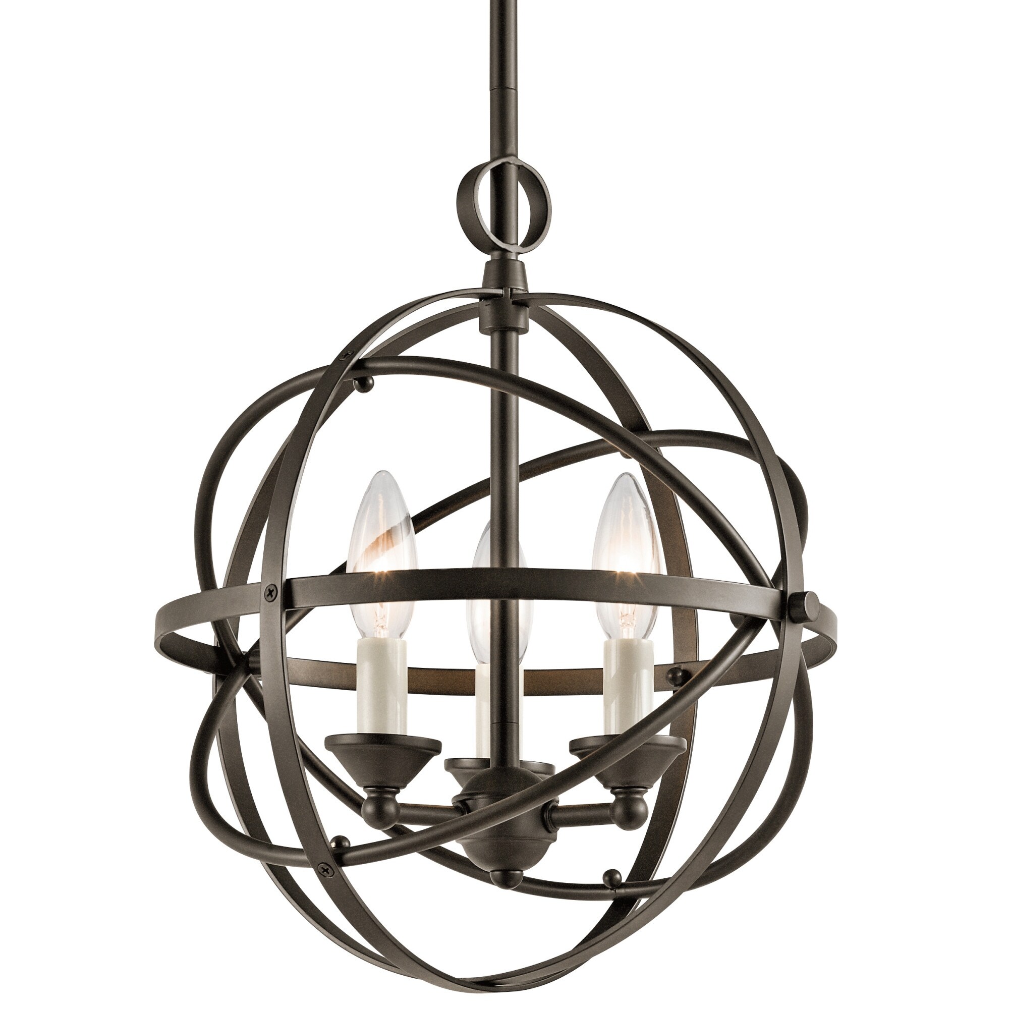 Miseno MLIT155386  3-Light 12" Wide Candle Style Cage Chandelier - Chandeliers For Bedrooms by Overstock.com