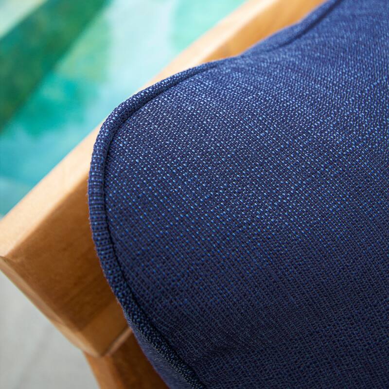 Cambridge Casual Leon 2-piece Teak Patio Club Chair with Ottoman