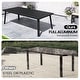 preview thumbnail 15 of 18, 7/9/11/13-Piece Set Outdoor Aluminum Dining Table with Umbrella Hole and Stackable Chairs
