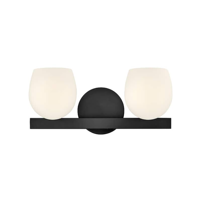 Hinkley Lighting 57022-LL Mae 2 Light 15" Wide LED Vanity Light - Black