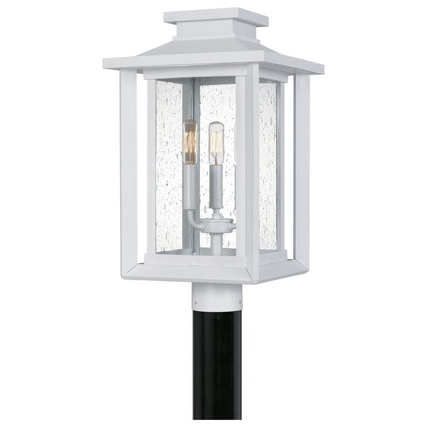 slide 1 of 1, Wakefield 3-Light Outdoor Post Mount in Matte White