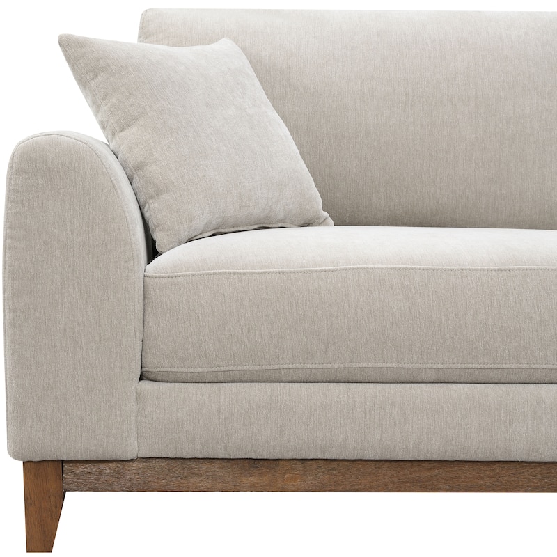 Furniture of America Lurek Mid Century Modern OEKO TEX Chenille Sofa